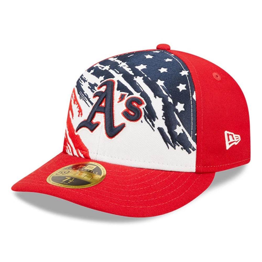 Oakland Athletics New Era Fourth of July Low Profile 59FIFTY Fitted Hat 7 3/8